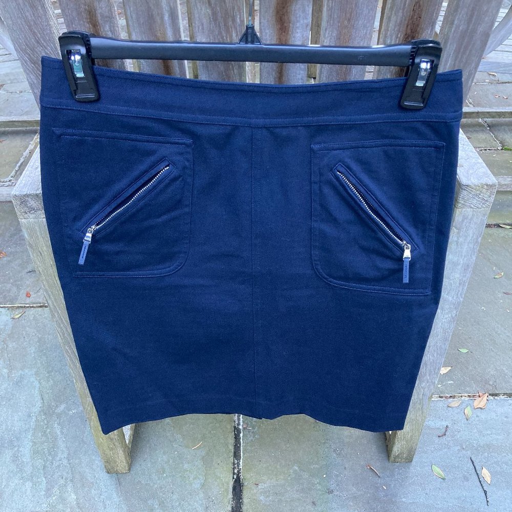 Lauren Ralph Lauren Petite Navy Blue Pencil Skirt - Size 8P - Picture 3 of 8